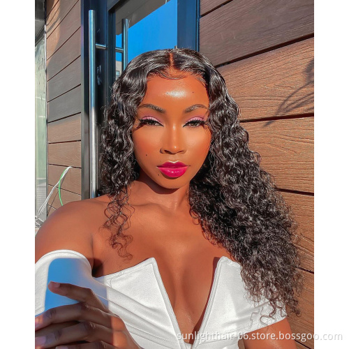 30 inch deep wave frontal wig  hair wegs large lace front human hair wigs 4*4 lace front wig